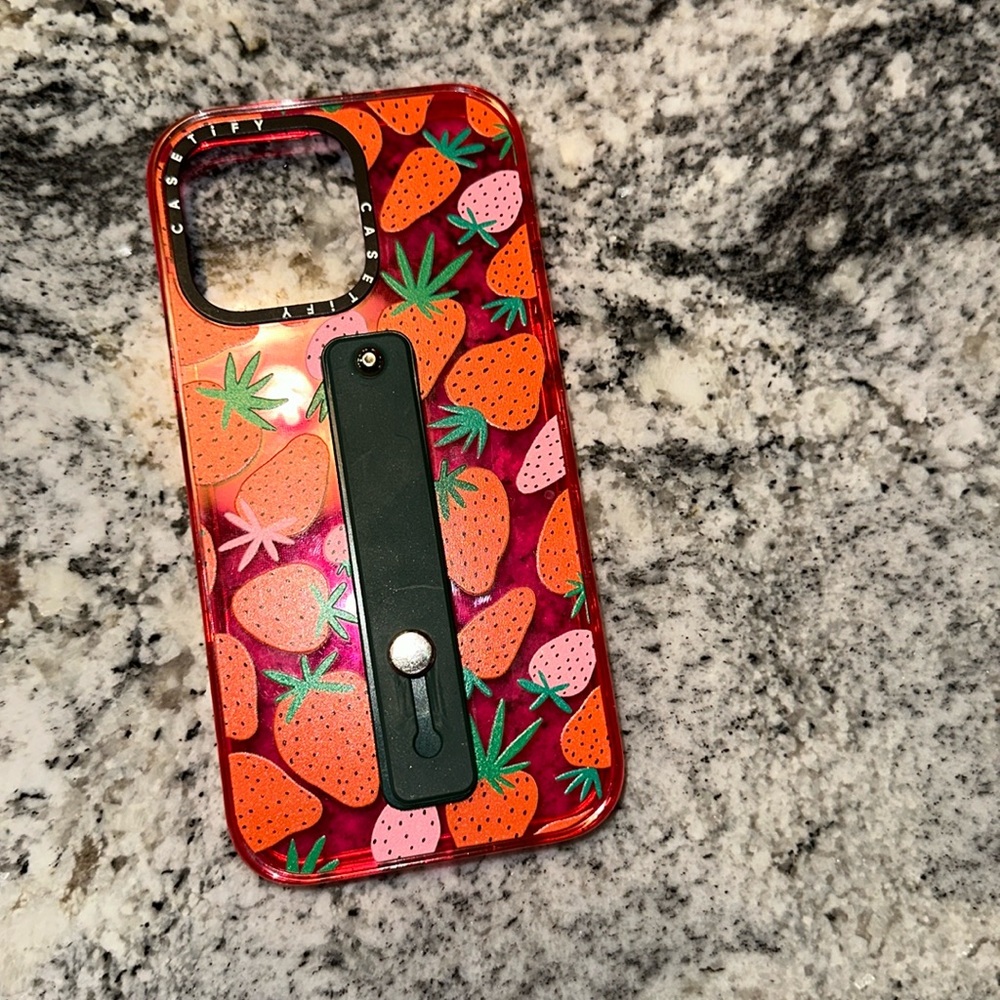 Casetify strawberry iPhone case